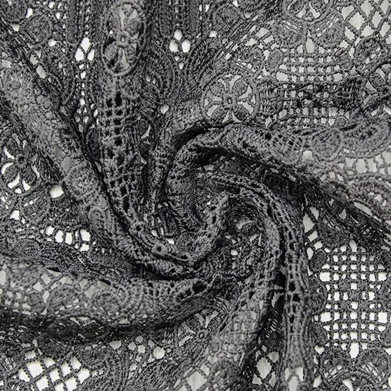 Raised Floral Lace Fabric KS-1192 — detail 3