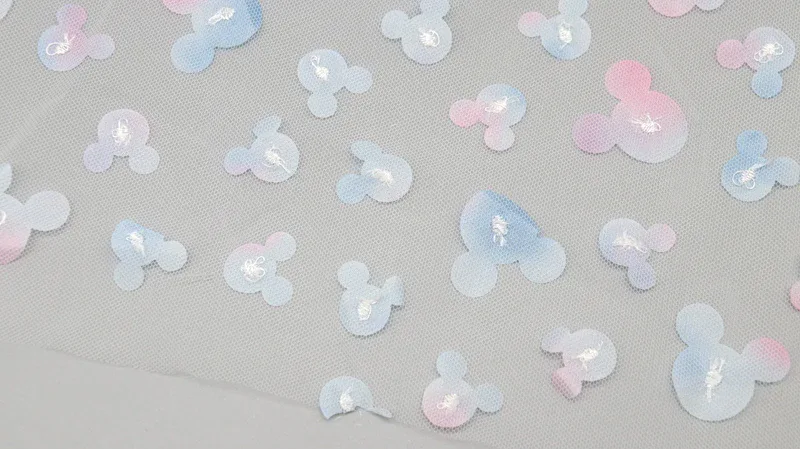 Dimensional Motif Mesh Fabric ZD007