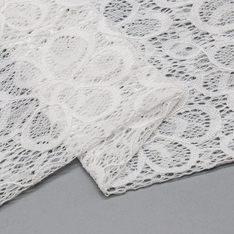 Floral Nylon Spandex Lace Fabric SY935 — detail 4