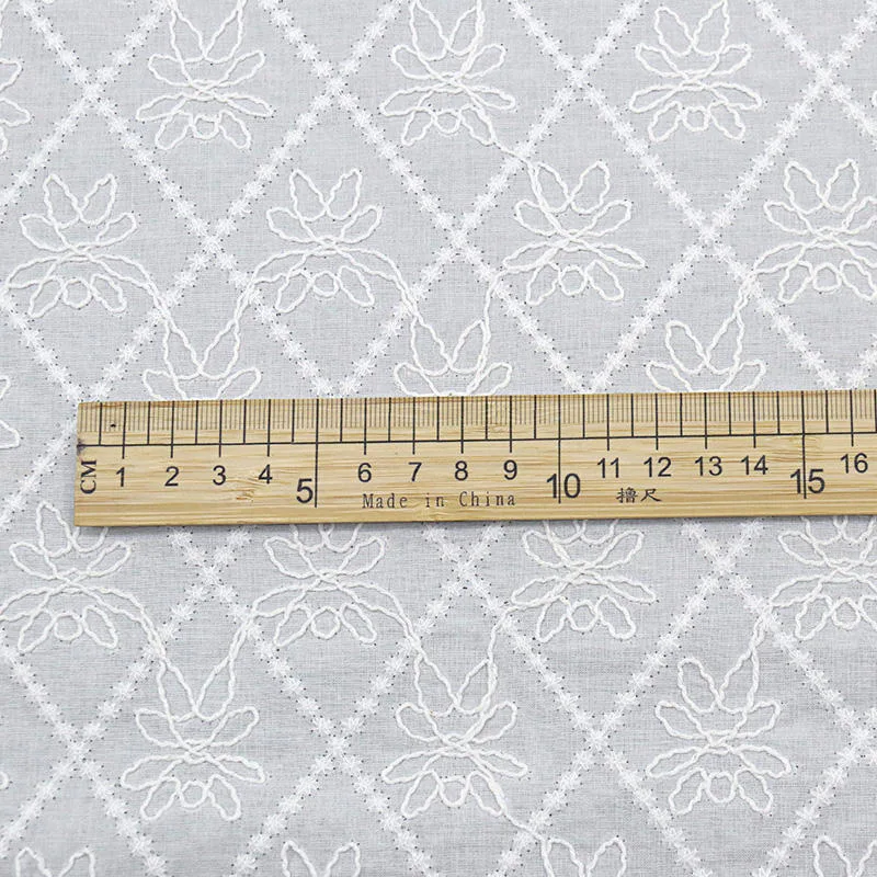Embroidered Cotton Lace Fabric YT-Q24661 — detail 4