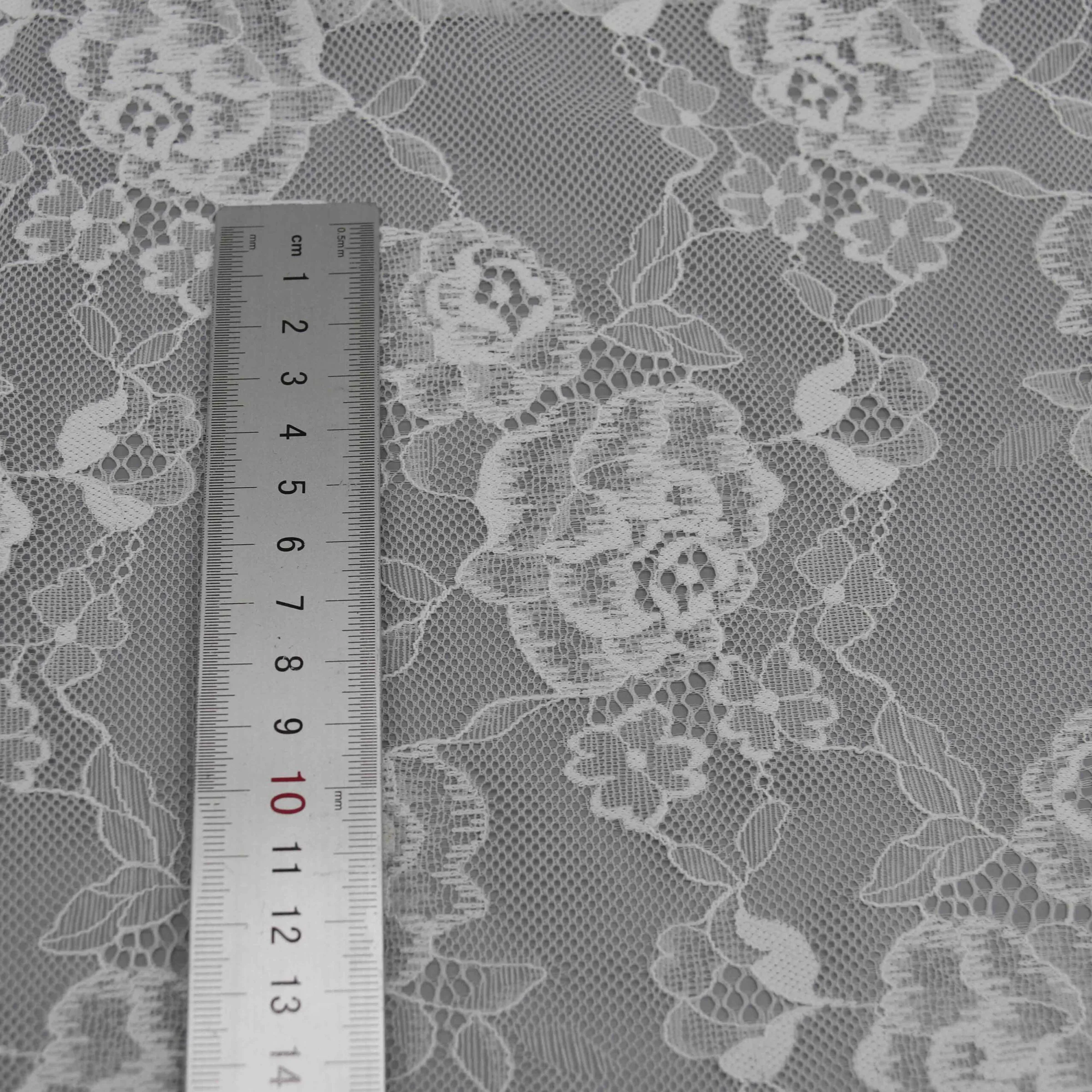 White Rose and Foliage Lace HY-046775