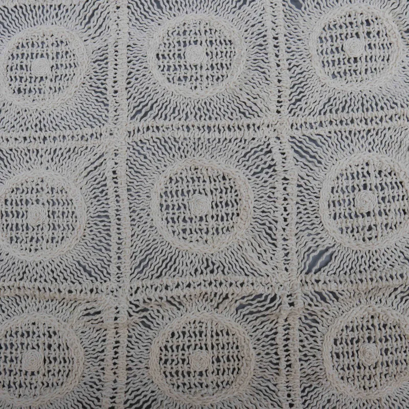 Ivory Square-and-Circle Openwork Lace JY-02666-2 — detail 3
