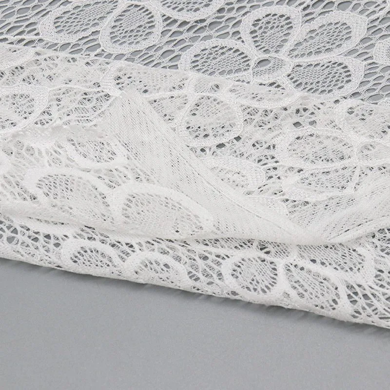 Floral Nylon Spandex Lace Fabric SY935 — detail 3
