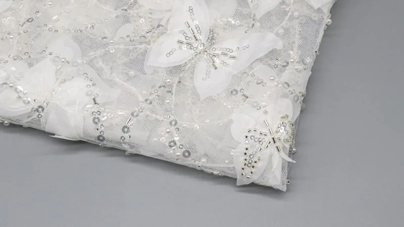 Butterfly Bead and Sequin Mesh Fabric 10978# — detail 3