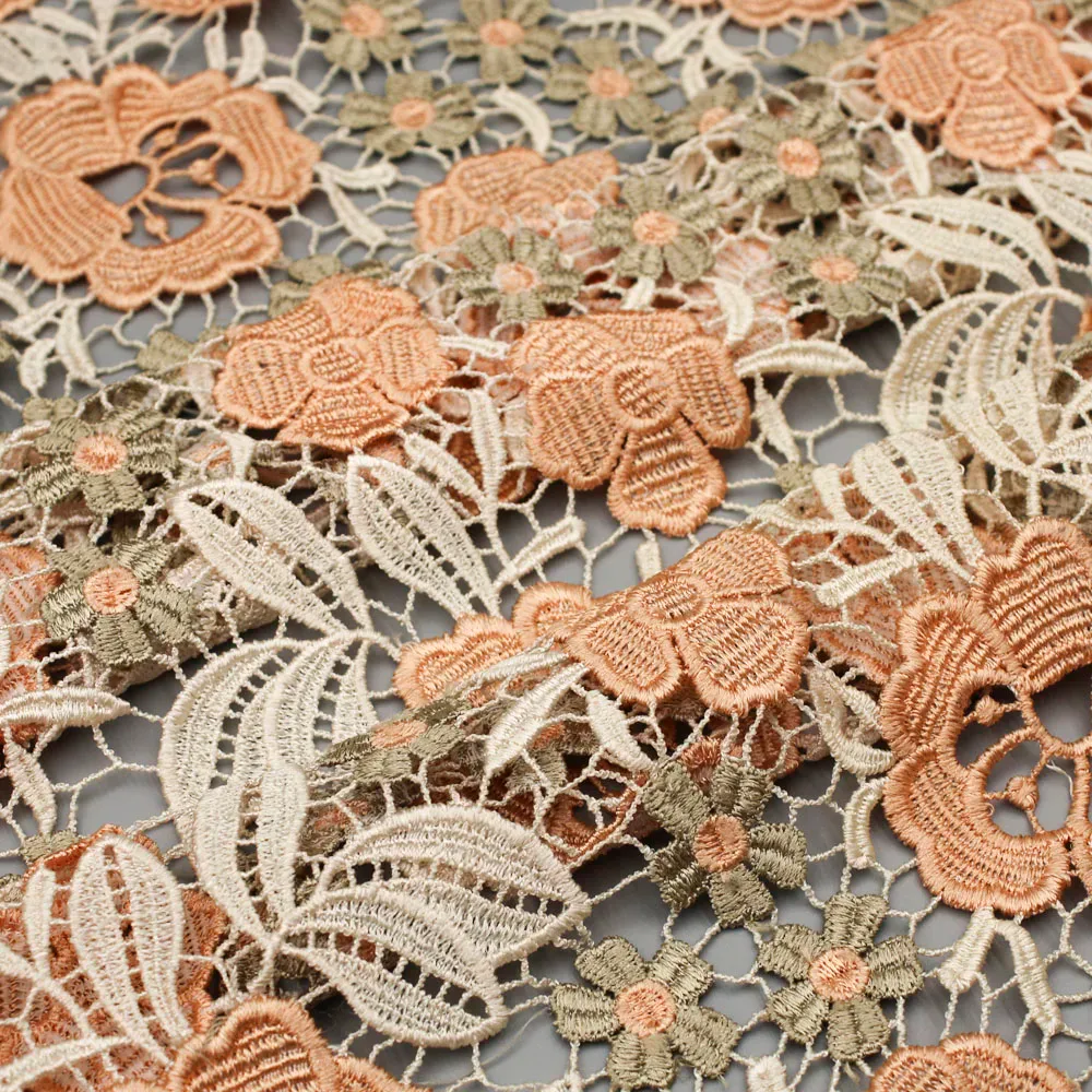 Floral Corded Guipure Fabric sf726