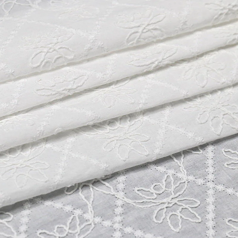 Embroidered Cotton Lace Fabric YT-Q24661 — detail 5
