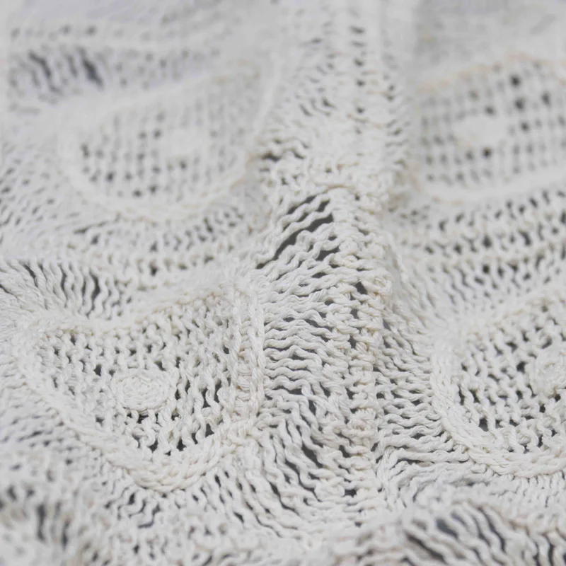 Ivory Square-and-Circle Openwork Lace JY-02666-2 — detail 4