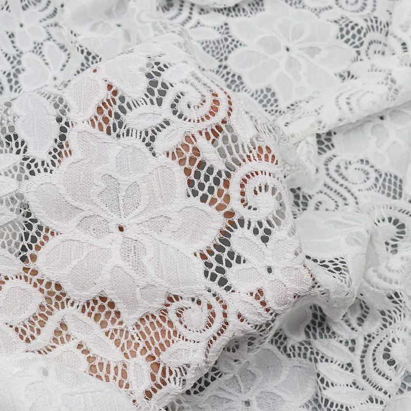 White Nylon Spandex Fabric SY680# — detail 3