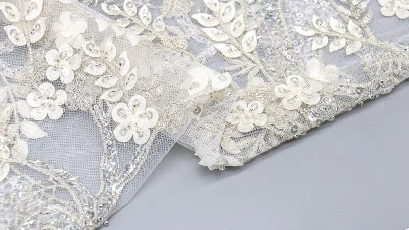 Dimensional Sequin Mesh Fabric ZD003 — detail 3