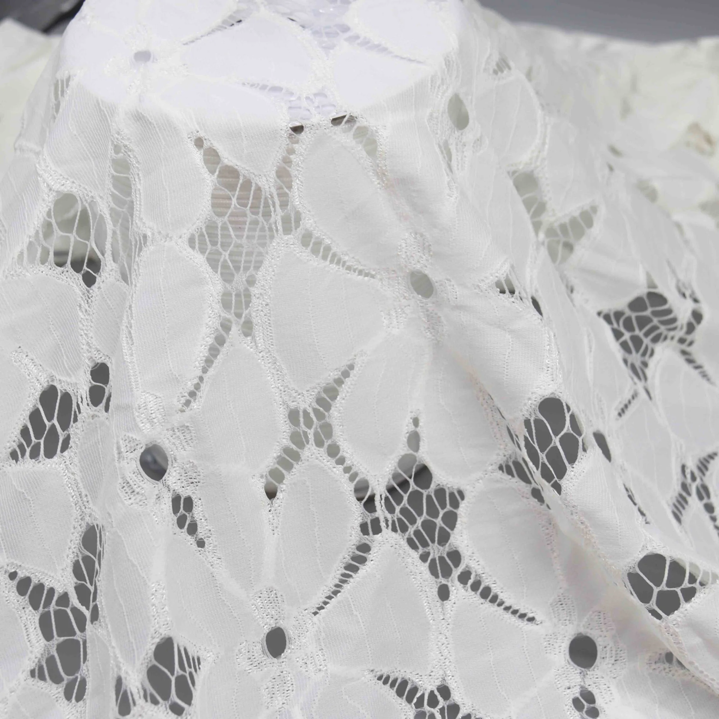 White Large Floral Openwork Lace HY-53208