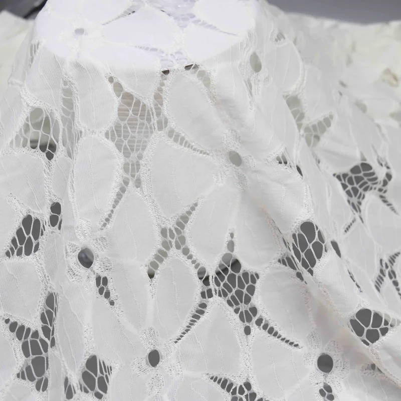 White Large Floral Openwork Lace HY-53208