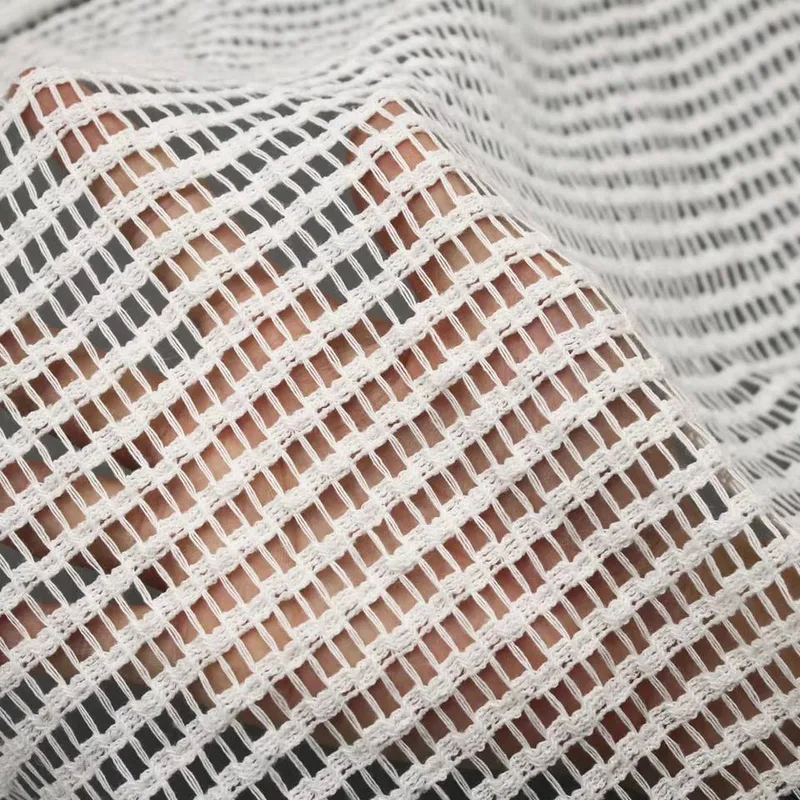 Open Grid Crochet Style Net Lace F2312 — detail 2