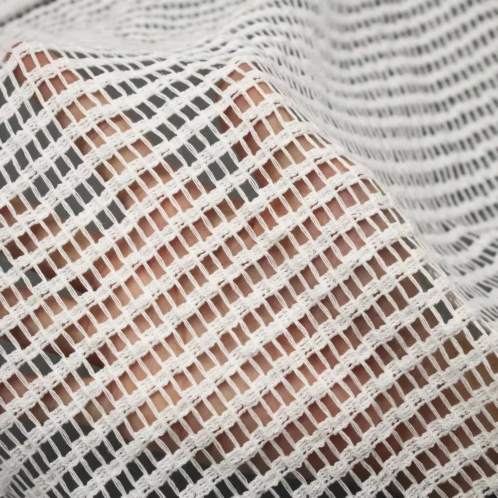 Open Grid Crochet Style Net Lace F2312