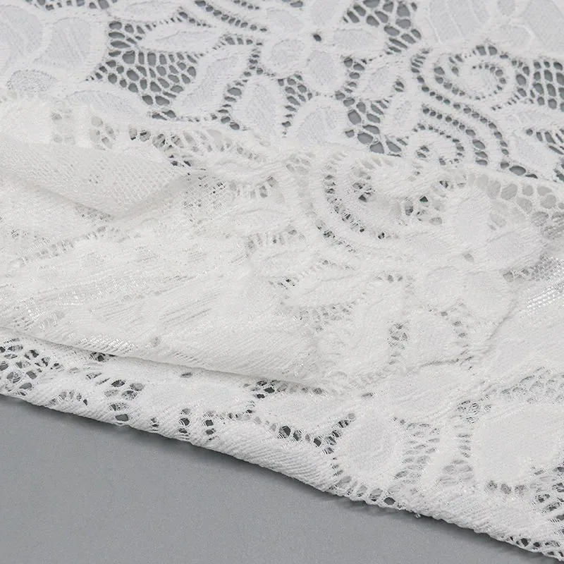 White Nylon Spandex Fabric SY680# — detail 4