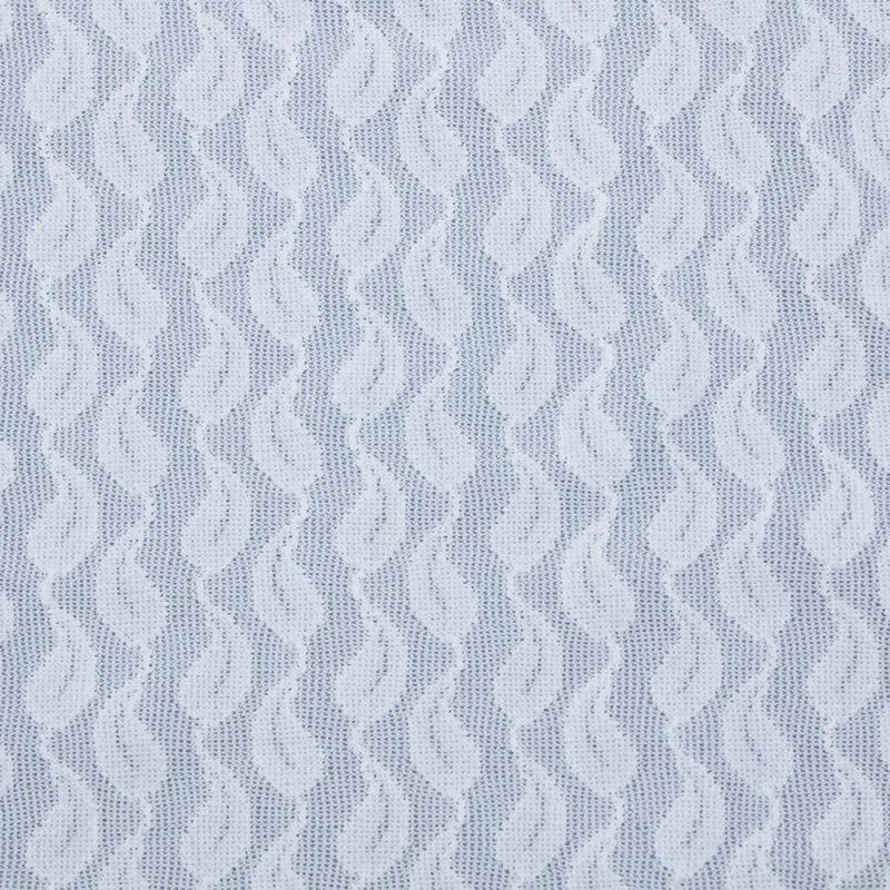 White Leaf Motif Mesh Lace Fabric JC-1313