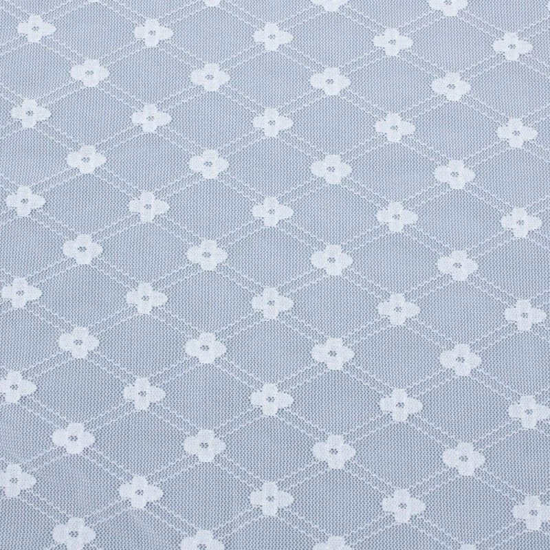 White Blossom Mesh Lace Fabric JC-1315