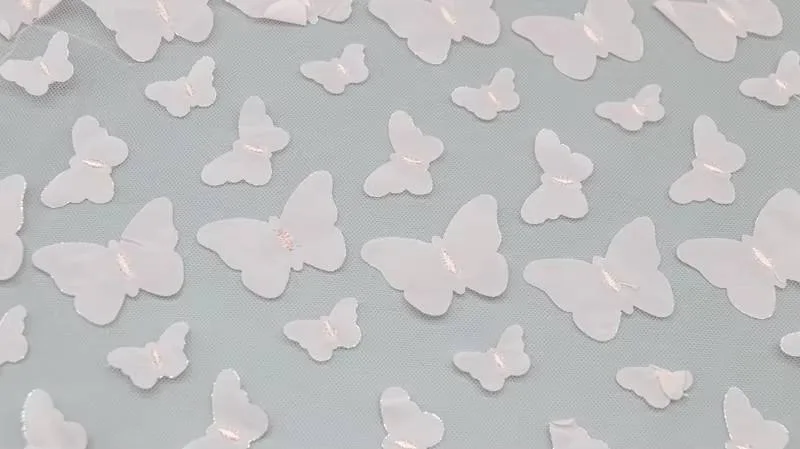 Dimensional Butterfly Tulle Fabric ZD009 — detail 2