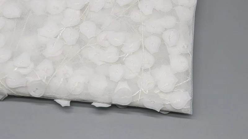 Dimensional Leaf Lace Fabric ZD008 — detail 3