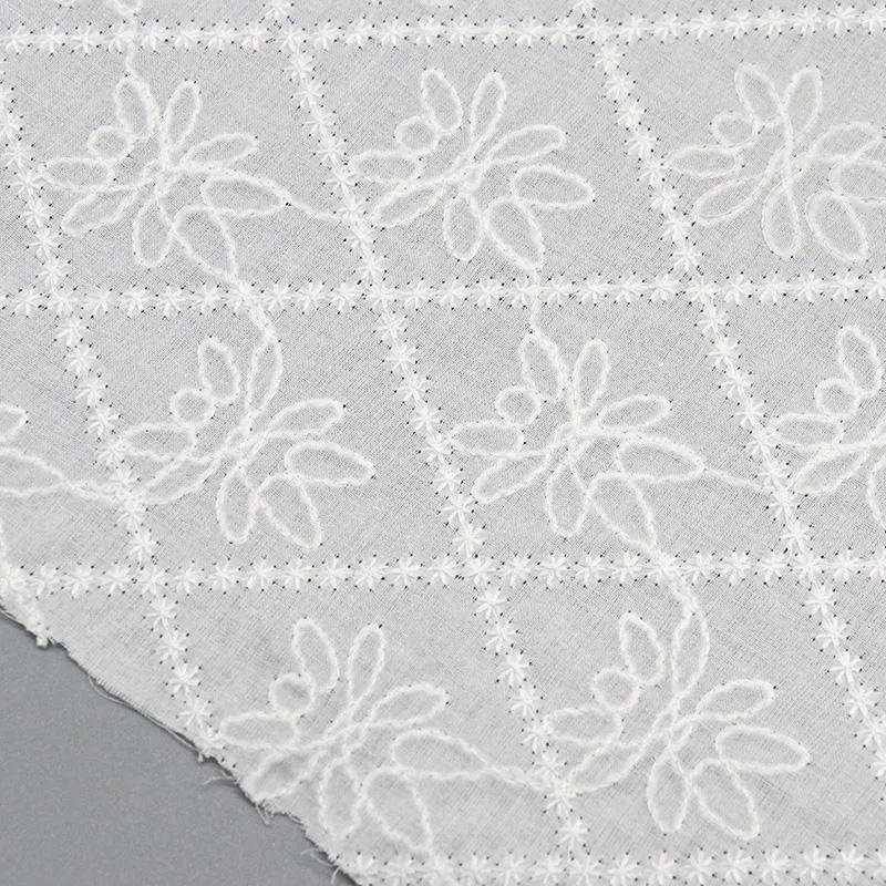 Embroidered Cotton Lace Fabric YT-Q24661 — detail 6