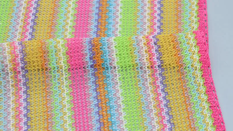 Striped Crochet Style Knit Fabric CF013 CF014 CF015 — detail 5