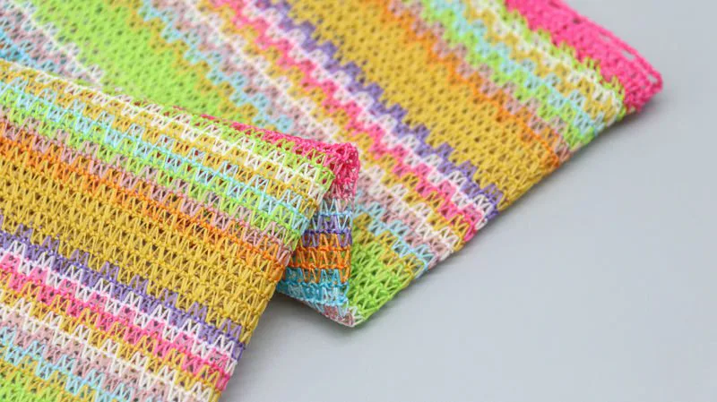 Striped Crochet Style Knit Fabric CF013 CF014 CF015 — detail 6