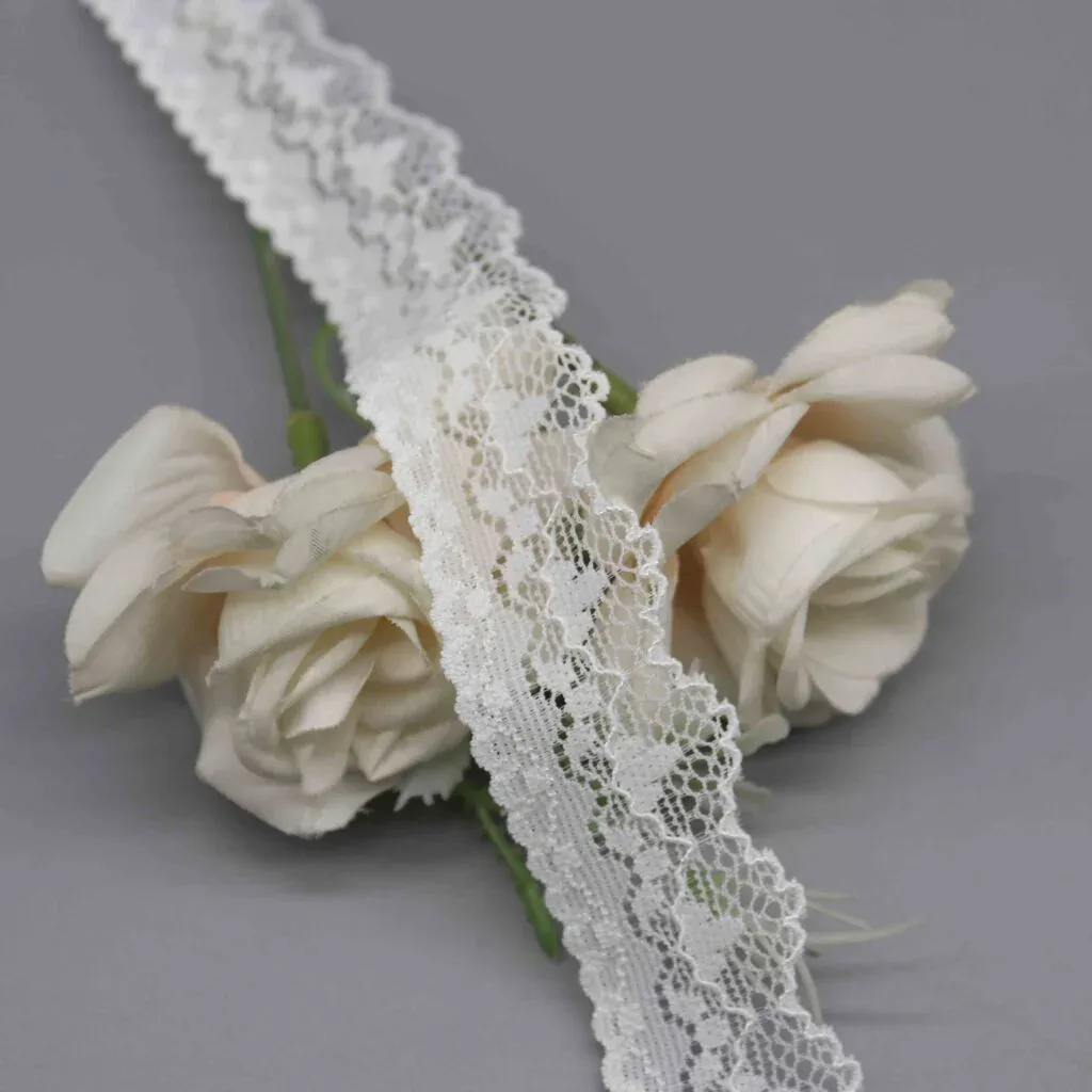 2.5cm Narrow Stretch Lace for Lingerie Straps and Decorative Accents — product detail 2.5cm Narrow Stretch Lace for Lingerie Straps and Decorative Accents — product detail