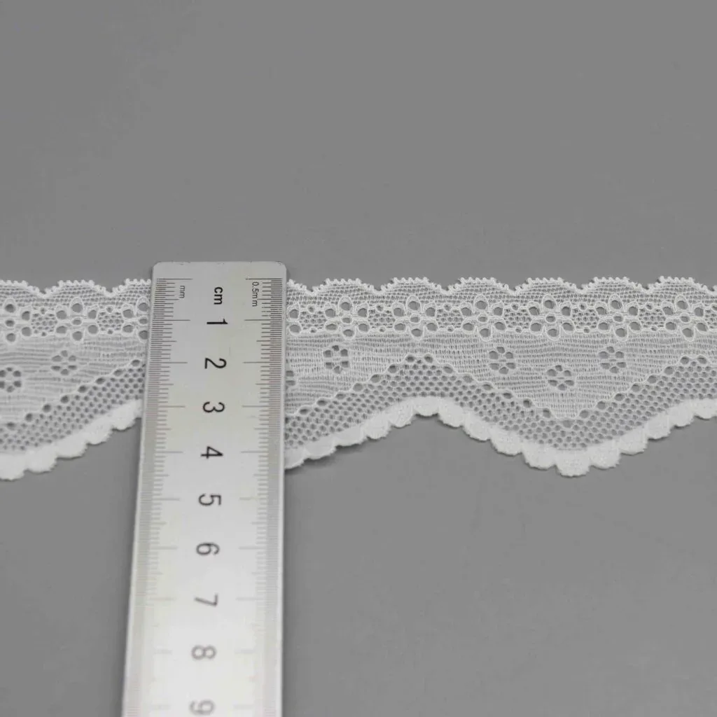 Wide Stretch Lace Trim for Bralette Bands and Apparel Inserts — detail view 2 Wide Stretch Lace Trim for Bralette Bands and Apparel Inserts — detail view 2