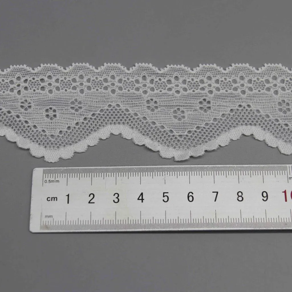 Wide Stretch Lace Trim for Bralette Bands and Apparel Inserts — detail view 3 Wide Stretch Lace Trim for Bralette Bands and Apparel Inserts — detail view 3