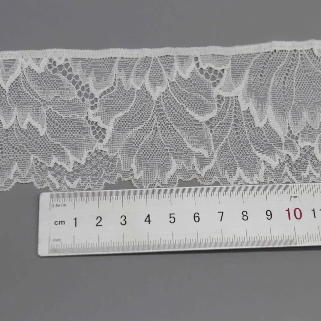 Wide Elastic Lace Trim for Contemporary Lingerie and Sportswear — detail view 2 Wide Elastic Lace Trim for Contemporary Lingerie and Sportswear — detail view 2