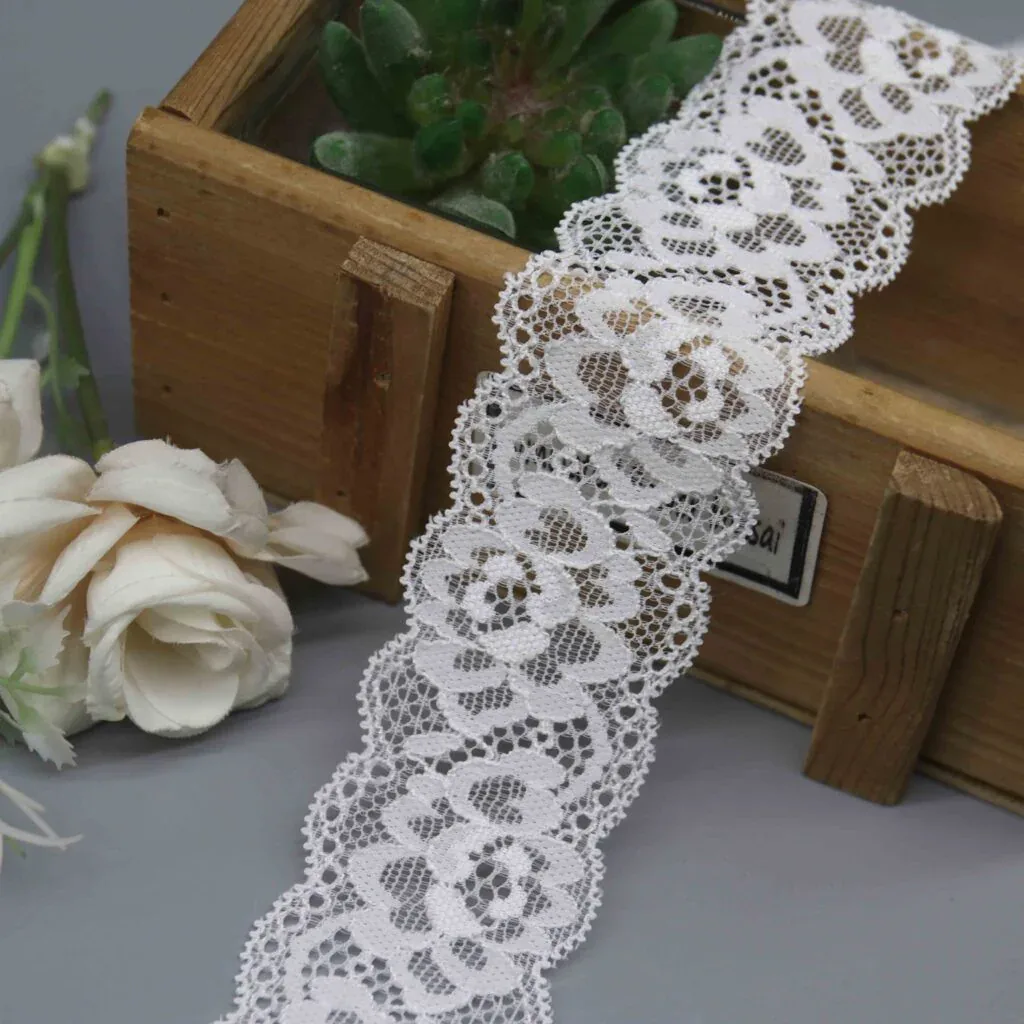 Durable stretch lace trim for lingerie and apparel manufacturing — product detail Durable stretch lace trim for lingerie and apparel manufacturing — product detail