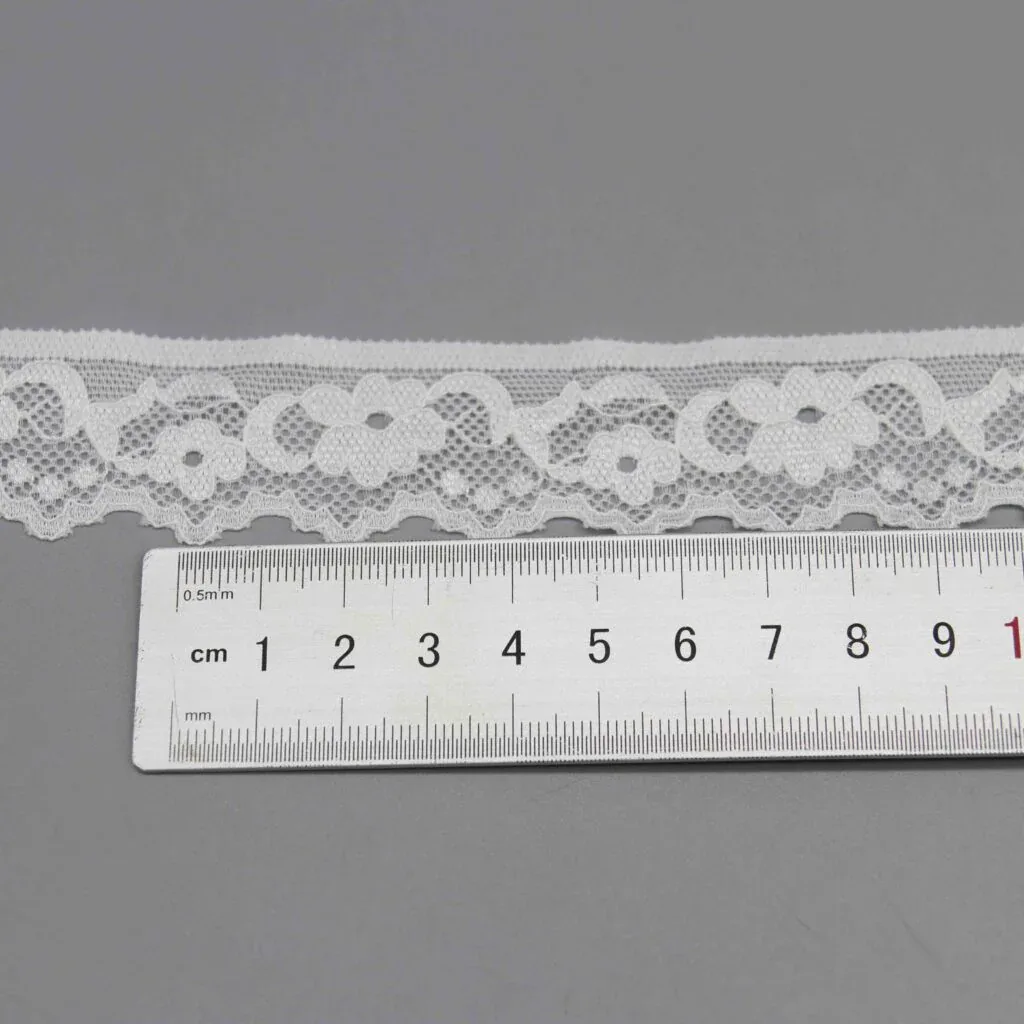 Delicate Galloon Lace Trim for Lingerie Edging and Apparel Accents — detail view 2 Delicate Galloon Lace Trim for Lingerie Edging and Apparel Accents — detail view 2