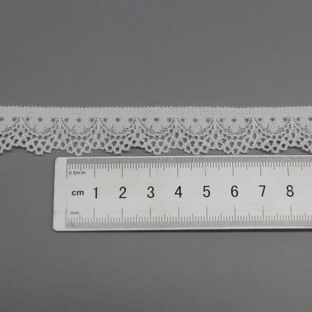 Dainty Narrow Elastic Lace for Lingerie Straps and Edge Finishing — detail view 3 Dainty Narrow Elastic Lace for Lingerie Straps and Edge Finishing — detail view 3