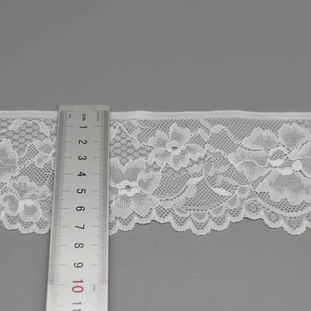 7.5cm Wide Stretch Lace for Lingerie Bralette Bands and Waistbands — detail view 2 7.5cm Wide Stretch Lace for Lingerie Bralette Bands and Waistbands — detail view 2