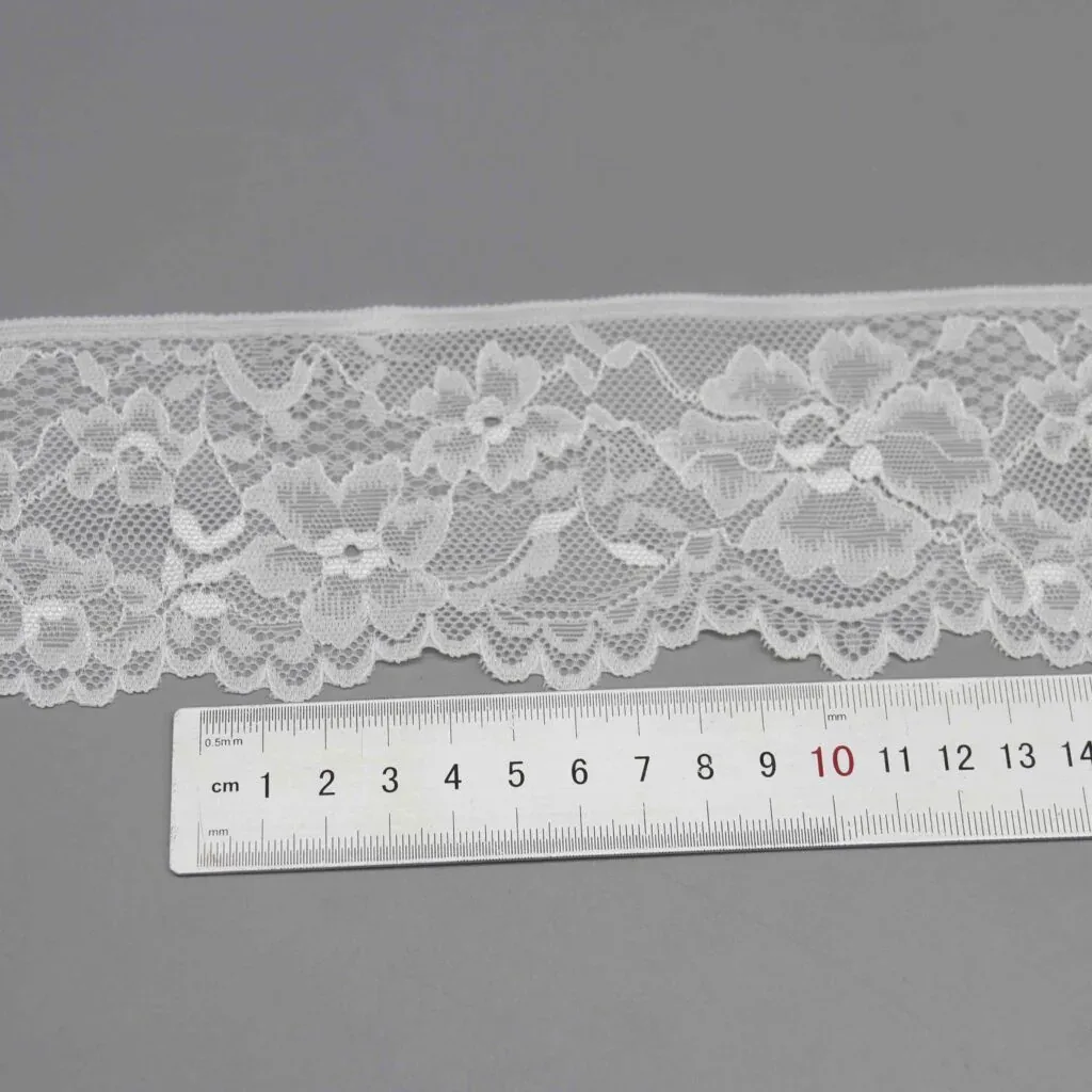 7.5cm Wide Stretch Lace for Lingerie Bralette Bands and Waistbands — detail view 3 7.5cm Wide Stretch Lace for Lingerie Bralette Bands and Waistbands — detail view 3