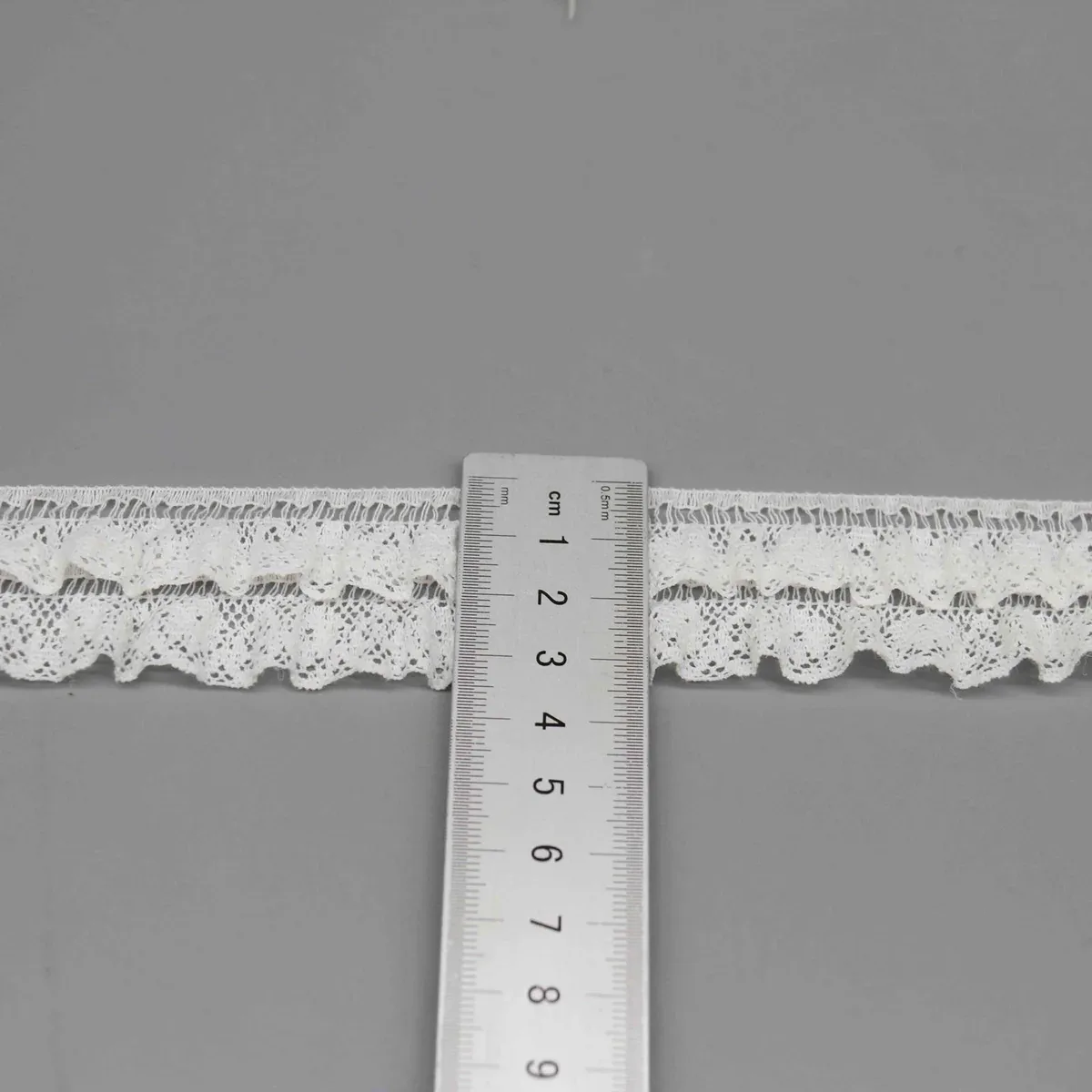 A Fine Mesh Or Pointelle Lace Gathered Stitched Ruffled Lace Trim for Garment Trim — product detail A Fine Mesh Or Pointelle Lace Gathered Stitched Ruffled Lace Trim for Garment Trim — product detail