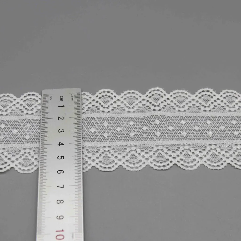 Geometric Stretch Galloon Lace for Lingerie Waistbands and Activewear — detail view 3 Geometric Stretch Galloon Lace for Lingerie Waistbands and Activewear — detail view 3