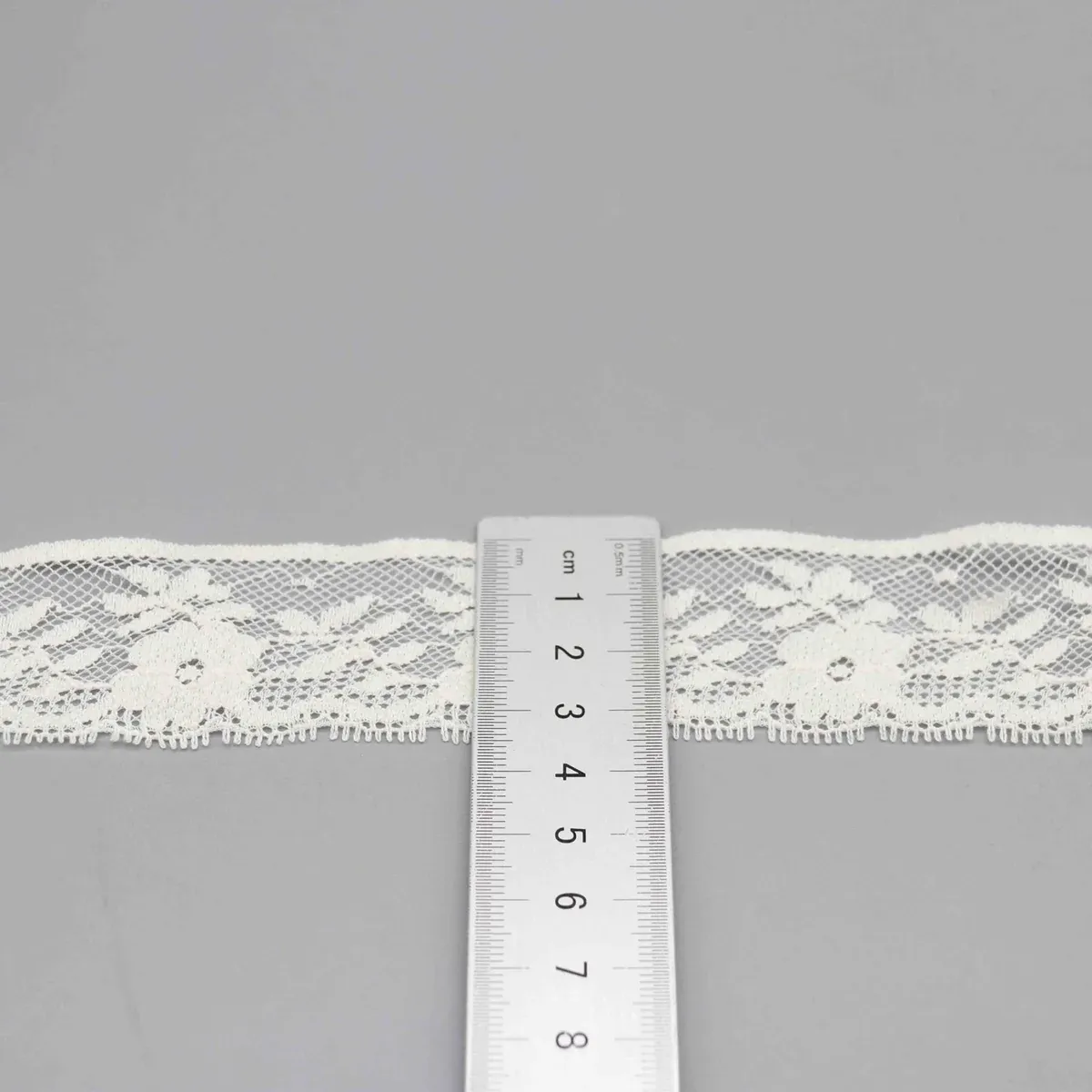 Floral Nylon-Cotton Lace for Lingerie and Crafts, product detail view 4