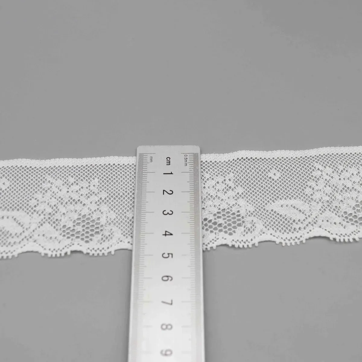 Floral Motif Mesh Lace Trim for Lingerie, product detail view 5