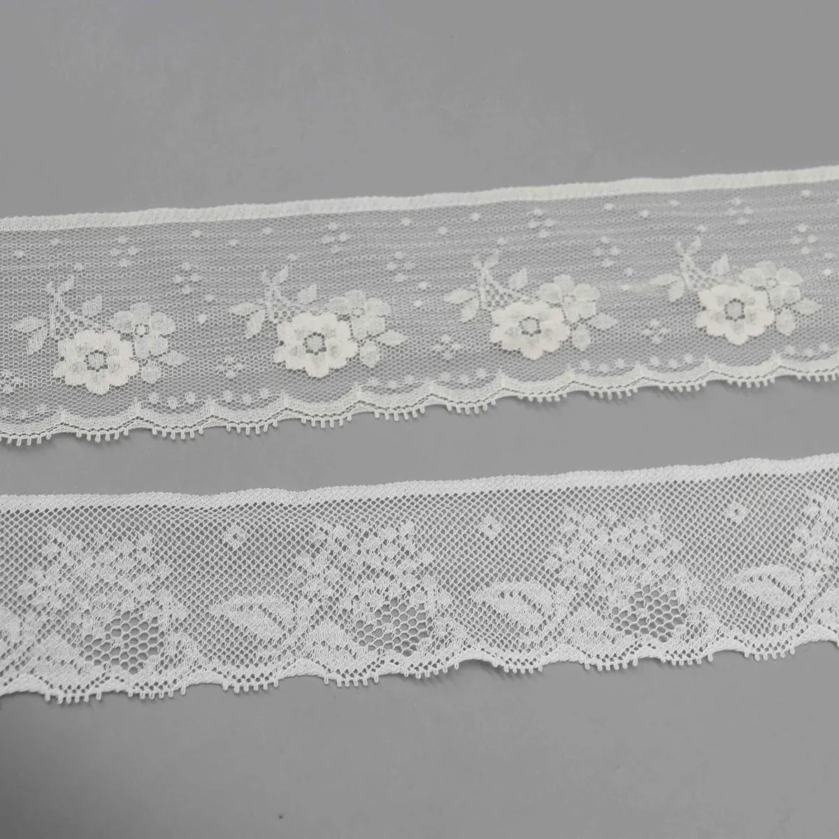 Floral Motif Mesh Lace Trim for Lingerie, product detail view 6