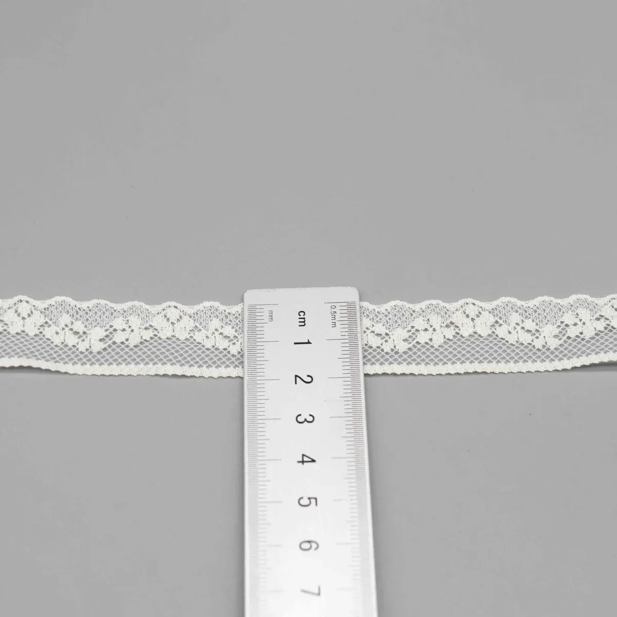 Small Floral Vine Mesh Lace Trim for Lingerie, product detail view 4