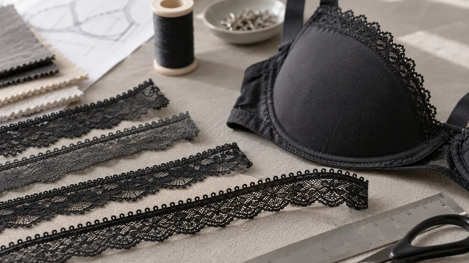 Narrow Stretch Lace Trim for Bras: How to Choose the Right Edge