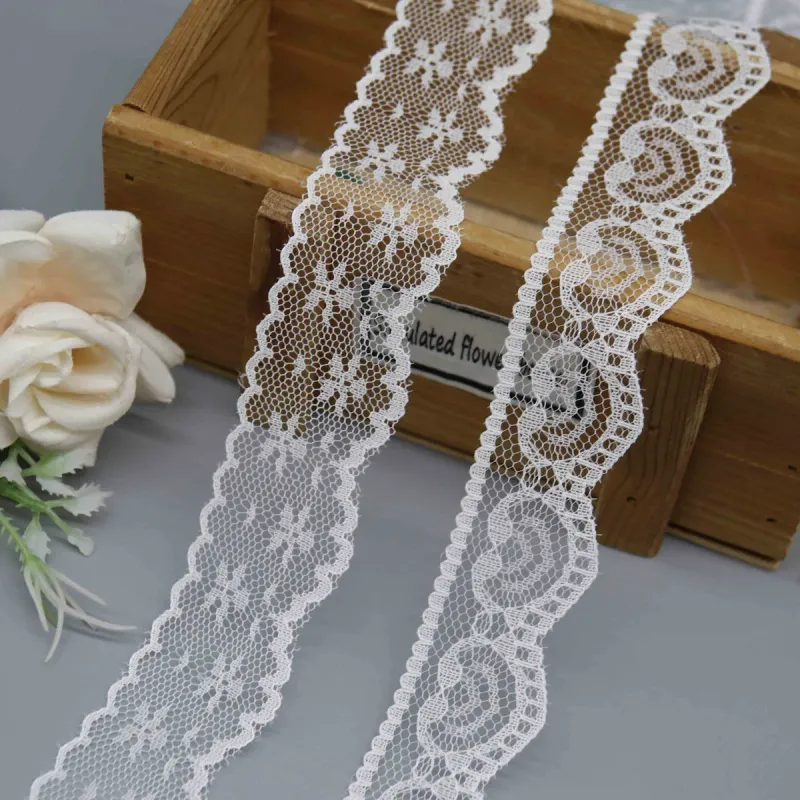 Factory Direct Nylon Lace Trim for Lingerie and Apparel Edging, main product view
