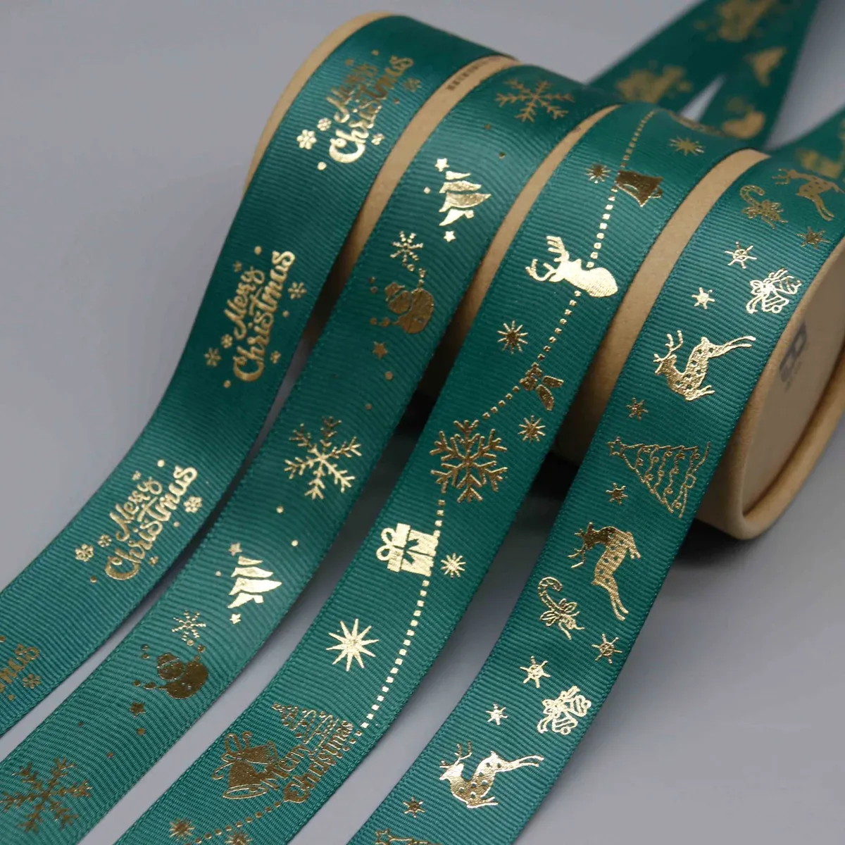 Cinta de grosgrain navideña directa de fábrica para manualidades festivas — detalle del producto Cinta de grosgrain navideña directa de fábrica para manualidades festivas — detalle del producto
