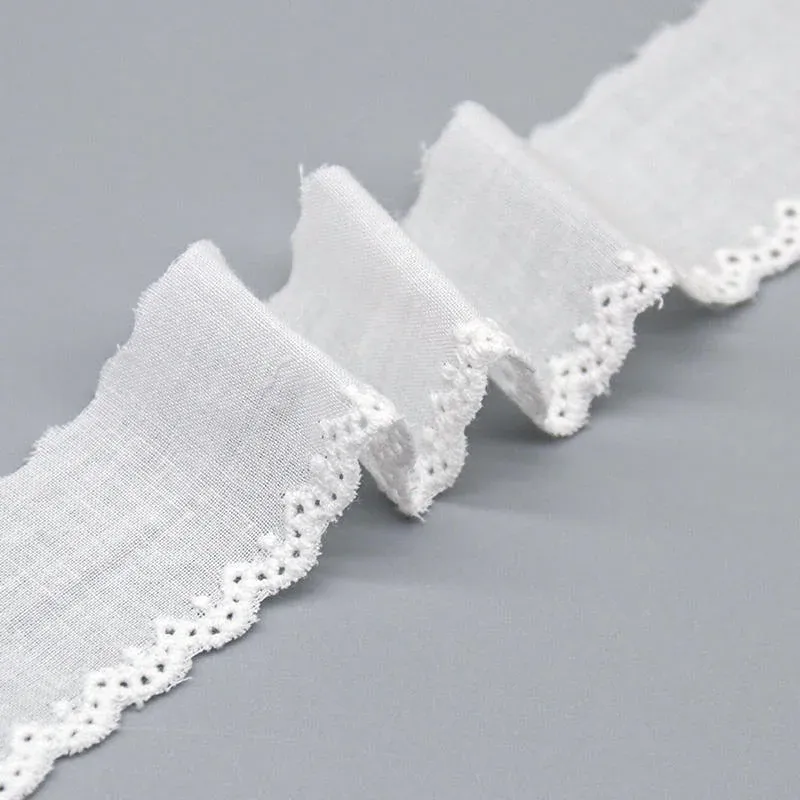 Delicate 3cm Cotton Lace Edging for Baby Clothes and Heirloom Crafts, main product view