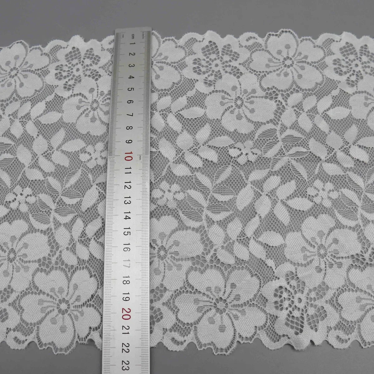 Dense Floral Wide Stretch Galloon Lace for Lingerie, product detail view 2