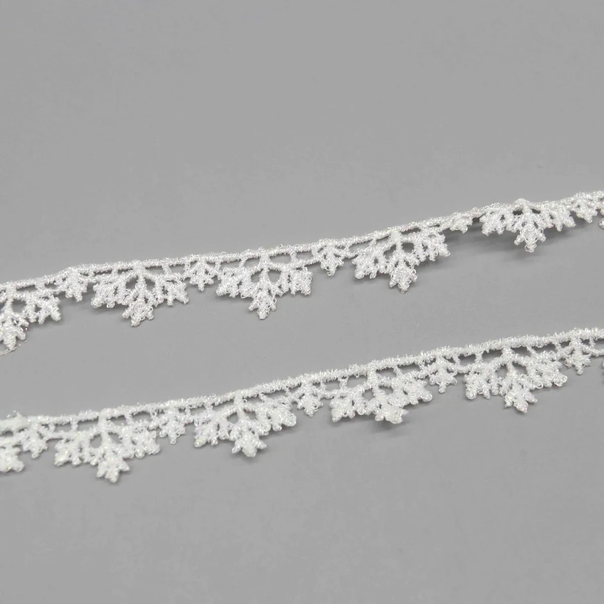 Metallic Guipure Lace Trim for Apparel Edging and Crafts, product detail view 2
