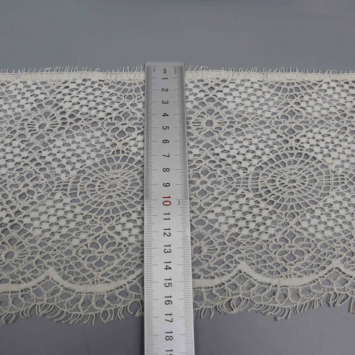 Wide Geometric Cotton Lace Trim — product detail