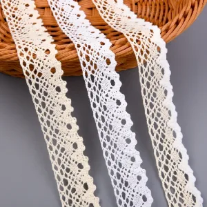 Torchon Diamond Cotton Blend Crochet Lace Trim 3.3cm for Boho Fashion & Craft, main product view