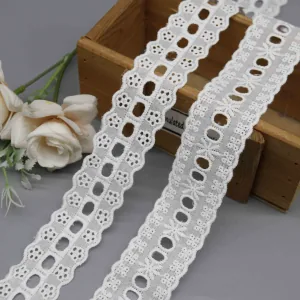 Vintage Style Eyelet Lace Trim for Heirloom Apparel and Crafts, main product view