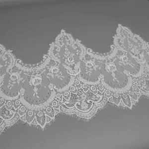 Factory Direct Wide Galloon Eyelash Lace for Lingerie and Bralette Bands, main product view